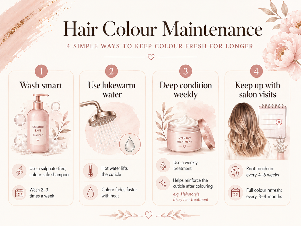 Hair colour maintenance tips for vibrant hair colour